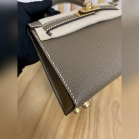 Hermès Импортная сумка Epsom, полностью сшитая вручную, второе по