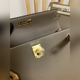 Hermès Импортная сумка Epsom, полностью сшитая вручную, второе по