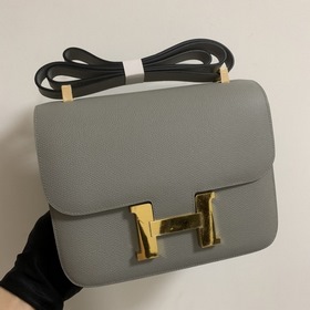 Hermès Constance 19 Импортная сумка из кожи эпсом, полностью сшит