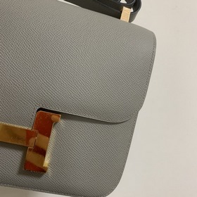 Hermès Constance 19 Импортная сумка из кожи эпсом, полностью сшит
