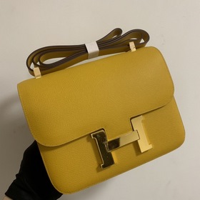 Hermès Constance 19 Импортная сумка из кожи эпсом, полностью сшит