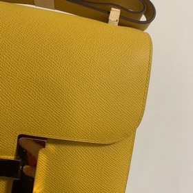 Hermès Constance 19 Импортная сумка из кожи эпсом, полностью сшит
