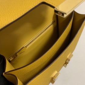 Hermès Constance 19 Импортная сумка из кожи эпсом, полностью сшит