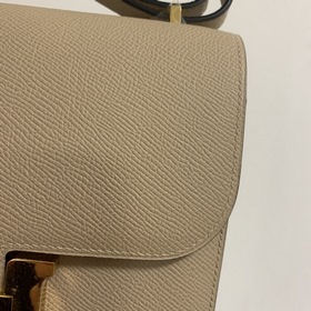 Hermès Constance 19 Импортная сумка из кожи эпсом, полностью сшит