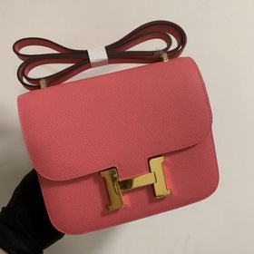 Hermès Constance 19 Импортная сумка из кожи эпсом, полностью сшит