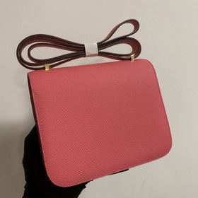 Hermès Constance 19 Импортная сумка из кожи эпсом, полностью сшит