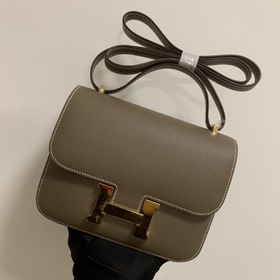 Hermès Constance 19 Импортная сумка из кожи эпсом, полностью сшит
