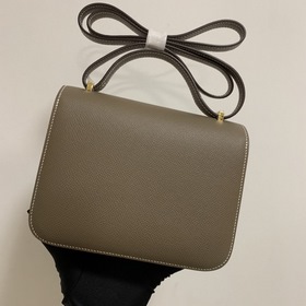 Hermès Constance 19 Импортная сумка из кожи эпсом, полностью сшит
