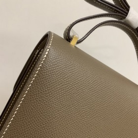 Hermès Constance 19 Импортная сумка из кожи эпсом, полностью сшит