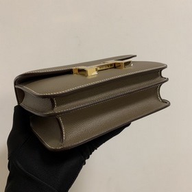 Hermès Constance 19 Импортная сумка из кожи эпсом, полностью сшит
