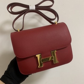 Hermès Constance 19 Импортная сумка из кожи эпсом, полностью сшит