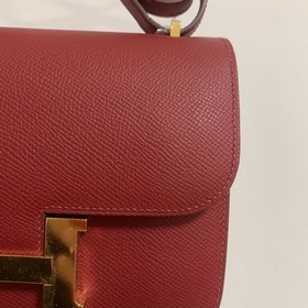 Hermès Constance 19 Импортная сумка из кожи эпсом, полностью сшит