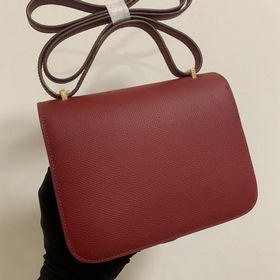 Hermès Constance 19 Импортная сумка из кожи эпсом, полностью сшит