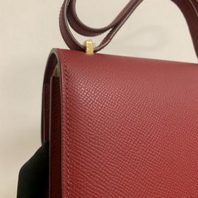 Hermès Constance 19 Импортная сумка из кожи эпсом, полностью сшит