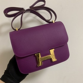 Hermès Constance 19 Импортная сумка из кожи эпсом, полностью сшит