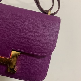 Hermès Constance 19 Импортная сумка из кожи эпсом, полностью сшит