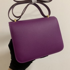 Hermès Constance 19 Импортная сумка из кожи эпсом, полностью сшит