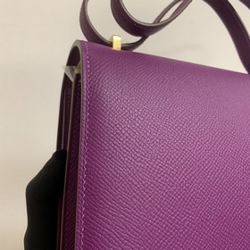 Hermès Constance 19 Импортная сумка из кожи эпсом, полностью сшит