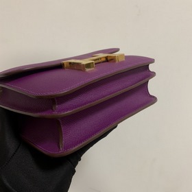 Hermès Constance 19 Импортная сумка из кожи эпсом, полностью сшит