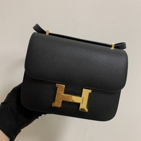 Hermès Constance 19 Импортная сумка из кожи эпсом, полностью сшит
