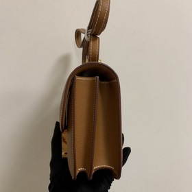 Hermès Constance 19 Импортная сумка из кожи эпсом, полностью сшит