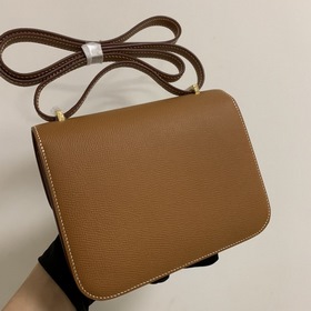 Hermès Constance 19 Импортная сумка из кожи эпсом, полностью сшит