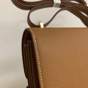 Hermès Constance 19 Импортная сумка из кожи эпсом, полностью сшит