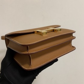 Hermès Constance 19 Импортная сумка из кожи эпсом, полностью сшит