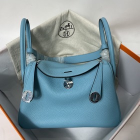 Hermès Импортная сумка из кожи TC серебристыми застежками Сумка с