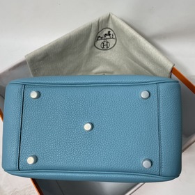 Hermès Импортная сумка из кожи TC серебристыми застежками Сумка с