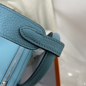 Hermès Импортная сумка из кожи TC серебристыми застежками Сумка с