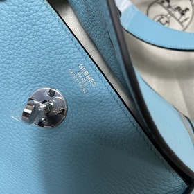 Hermès Импортная сумка из кожи TC серебристыми застежками Сумка с
