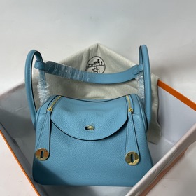Hermès Импортная сумка из телячьей кожи TC, северный синий, сереб