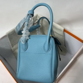 Hermès Импортная сумка из телячьей кожи TC, северный синий, сереб