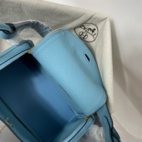 Hermès Импортная сумка из телячьей кожи TC, северный синий, сереб