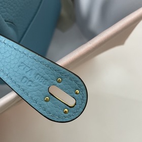 Hermès Импортная сумка из телячьей кожи TC, северный синий, сереб
