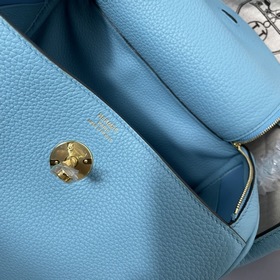 Hermès Импортная сумка из телячьей кожи TC, северный синий, сереб
