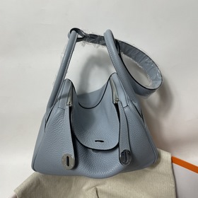 Hermès Импортная сумка из кожи TC, льняной синий, золотые и сереб