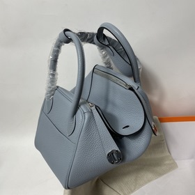 Hermès Импортная сумка из кожи TC, льняной синий, золотые и сереб
