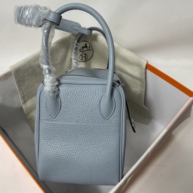 Hermès Импортная сумка из кожи TC, льняной синий, золотые и сереб
