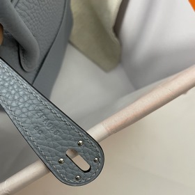 Hermès Импортная сумка из кожи TC, льняной синий, золотые и сереб