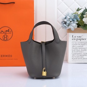 Hermès Сумка для продуктов TC кожа, частично ручная работа, проши