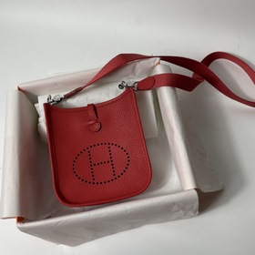 Hermès mini17 сумка через плечо, оригинальная кожа TC, прошита во