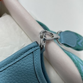 Hermès mini17 сумка через плечо, оригинальная кожа TC, прошита во