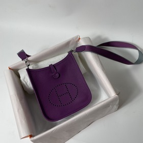 Hermès mini17 сумка через плечо, оригинальная кожа TC, прошита во