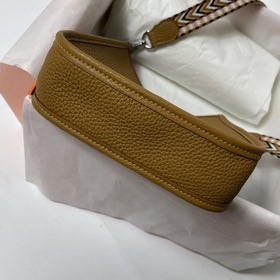 Сумка Hermes mini17 через плечо, оригинальная кожа TC, прошита во