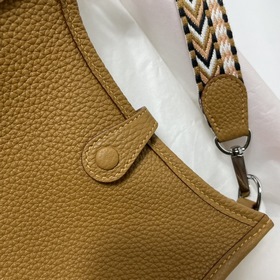 Сумка Hermes mini17 через плечо, оригинальная кожа TC, прошита во