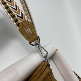 Сумка Hermes mini17 через плечо, оригинальная кожа TC, прошита во