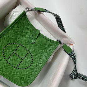 Hermès mini17 сумка через плечо, оригинальная кожа TC, прошита во