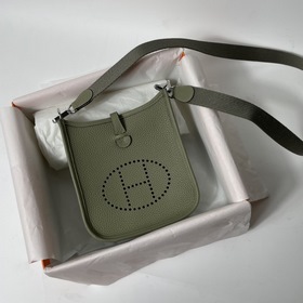 Hermès mini17 сумка через плечо, оригинальная кожа TC, прошита во
